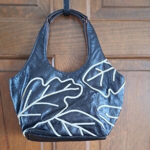 Elegant Nine West Black Leaf Design Women's Bag
